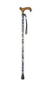 Blue Morris Pattern Folding Stick Thumbnail