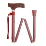 Burgundy Silicone Crutch Handle Folding Stick Thumbnail