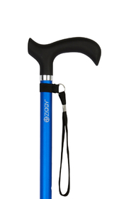 CWC4170ROY Adjustable Rhinestone Cane - Turquoise Blue 31-38” Adjustable  Height with Aluminum Shaft. Functional Grip Handle