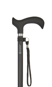 Black Gel Grip Handle Adjustable Stick
