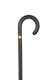 Black Crook Handle Stick