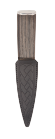 Bog Oak Arisaig Sgian Dubh With Pewter Cap