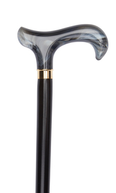 Earl Grey Dress Cane With Acrylic Derby Handle