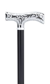 Embossed Leaf Handle Dress Cane