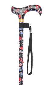 Fruit Pattern Adjustable Stick With Patterned Handle