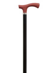 Red & Black Soft Touch Crutch Handle Stick