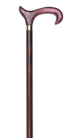 Red Dress Cane With Red Acrylic Derby Handle