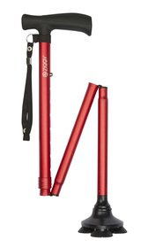 Red Tribase Folding Stick